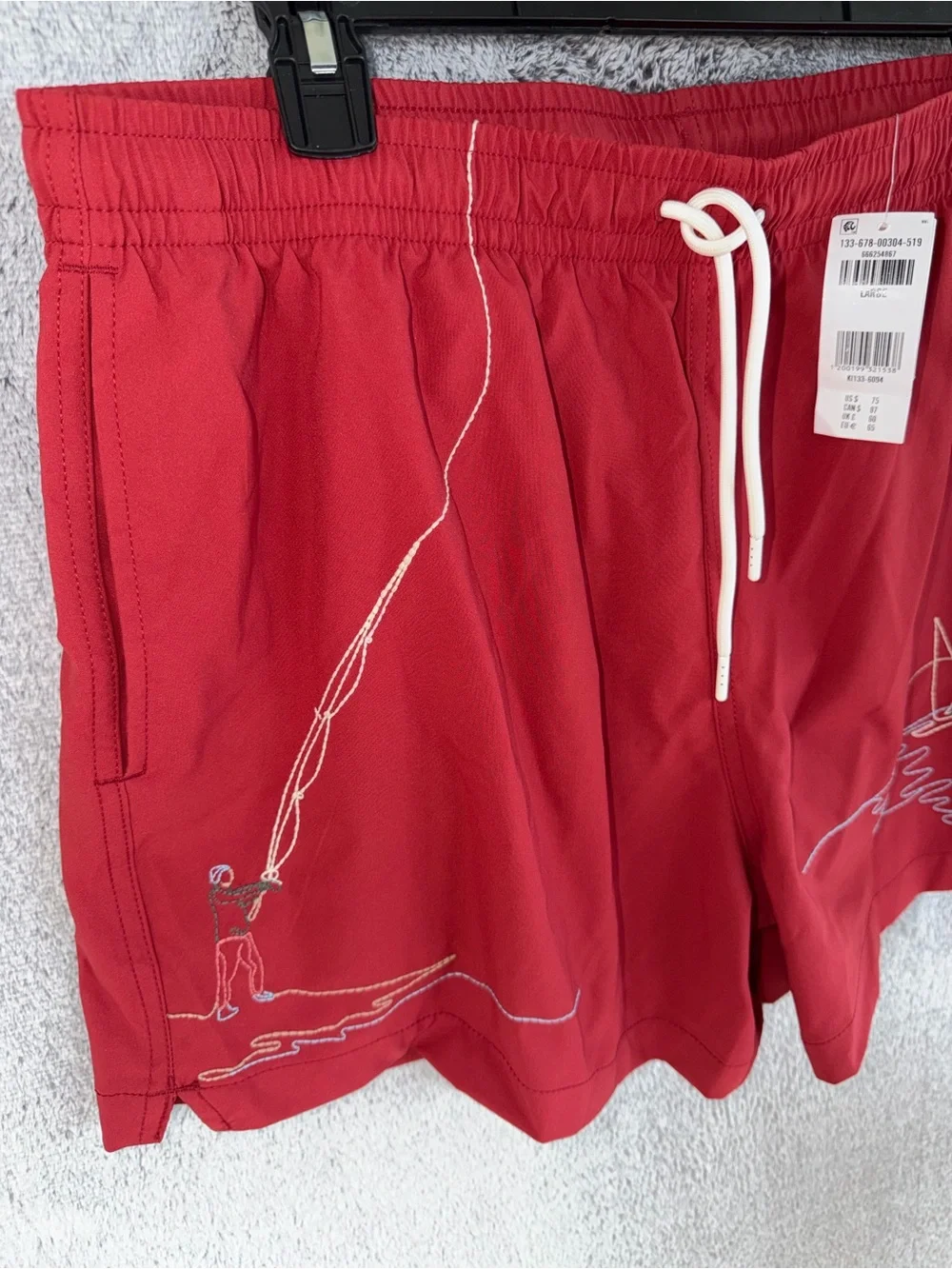 NWT Abercrombie and fitch men’s large 5” swim shorts
